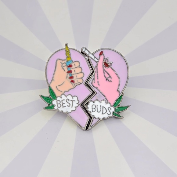 ✨2 left!✨Bad Ass Best Buds Pin Set - Picture 3 of 4
